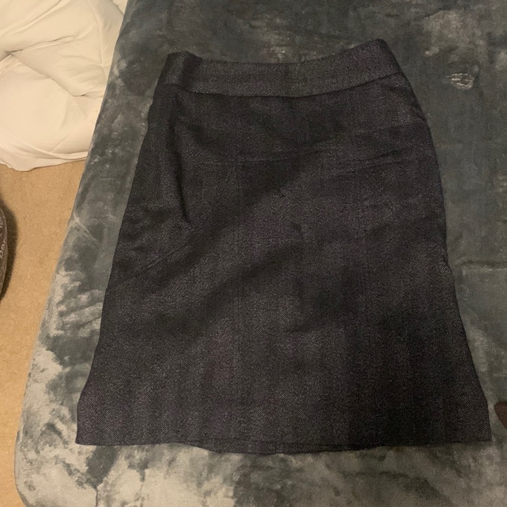 Ann Taylor long gray skirt